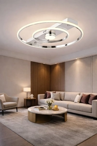 Alfa 45 Cm 3 Işık Mod’lu Modern Salon Mutfak Yatak Odası Led Avizesi